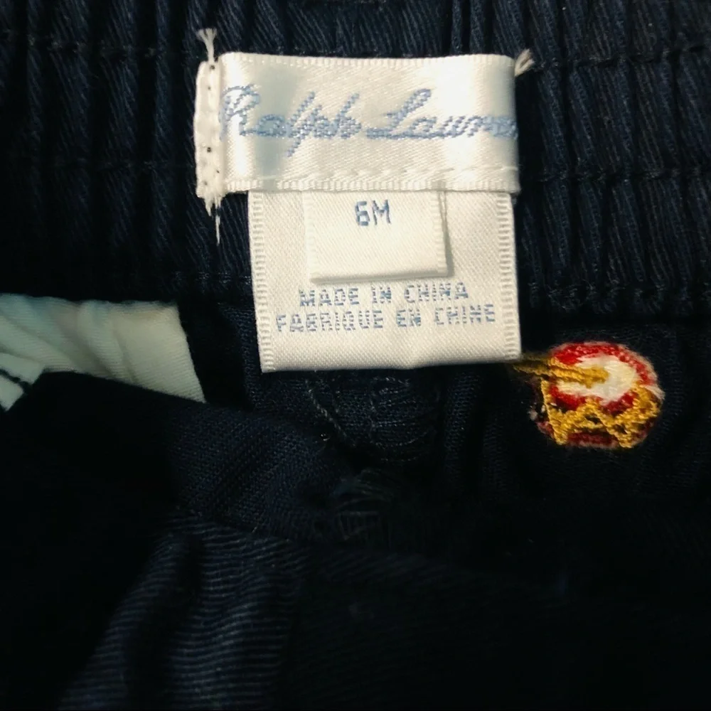 POLO RALPH LAUREN - Infant boys shirt and Christmas pants size 6 months